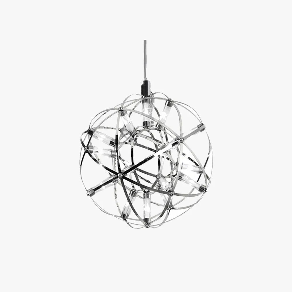 Arisha ilotulitusmainen art deco -tyylinen Orbit-varjostimellinen riippuvalaisin