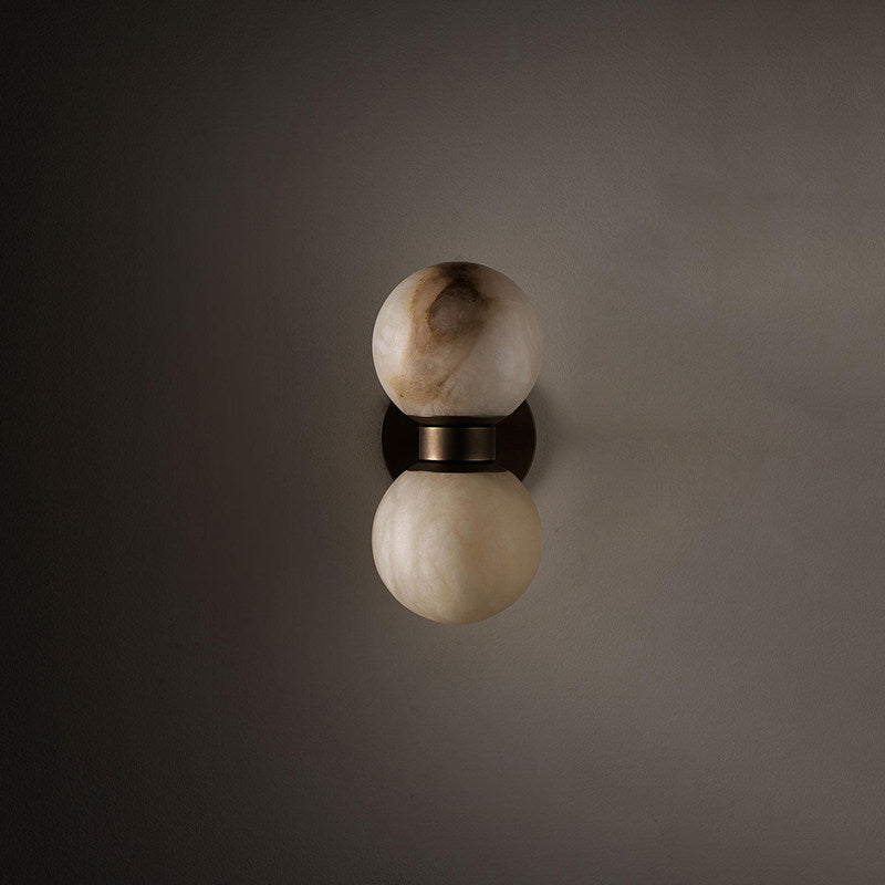 Lumenor Alabaster Celestia vägglampa i klotform