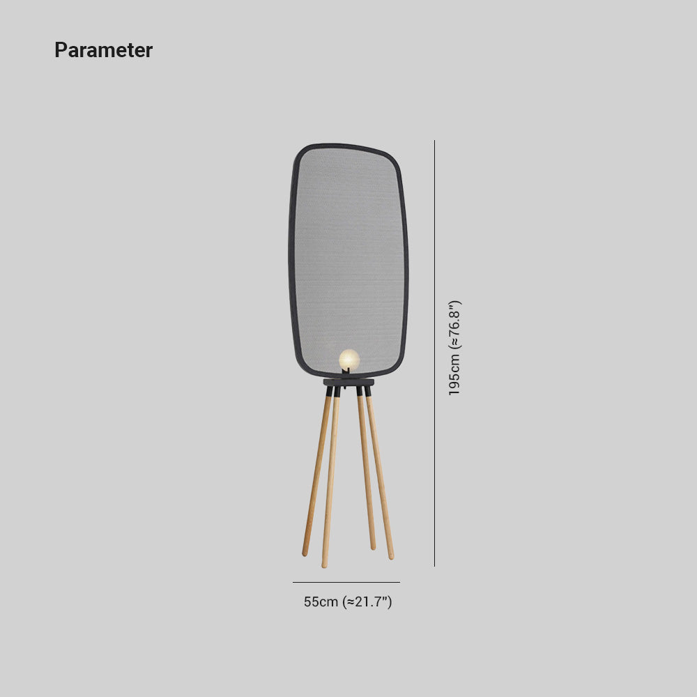 Cooley minimalistisk gulvlampe med moderne design, metal og træ