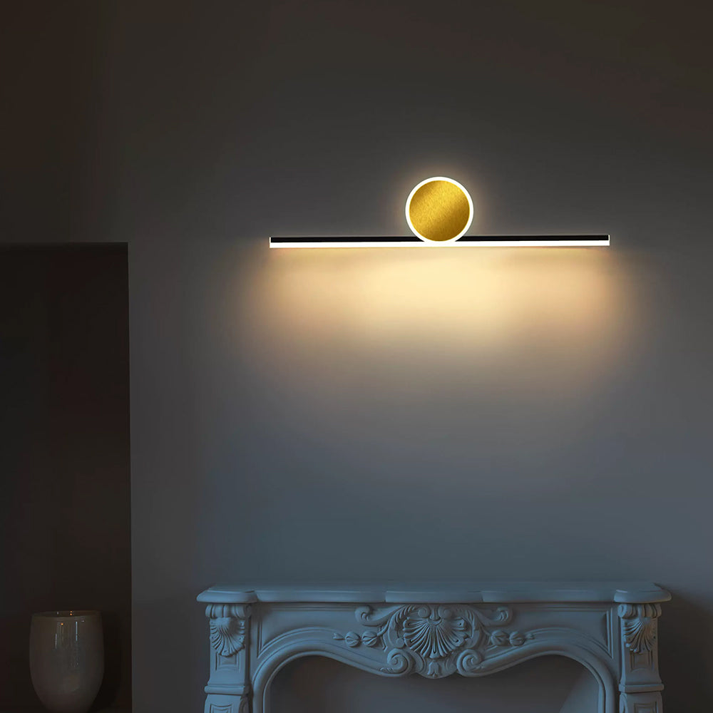 Arisha Modern Simple Circular Line Gold Wall Lamp