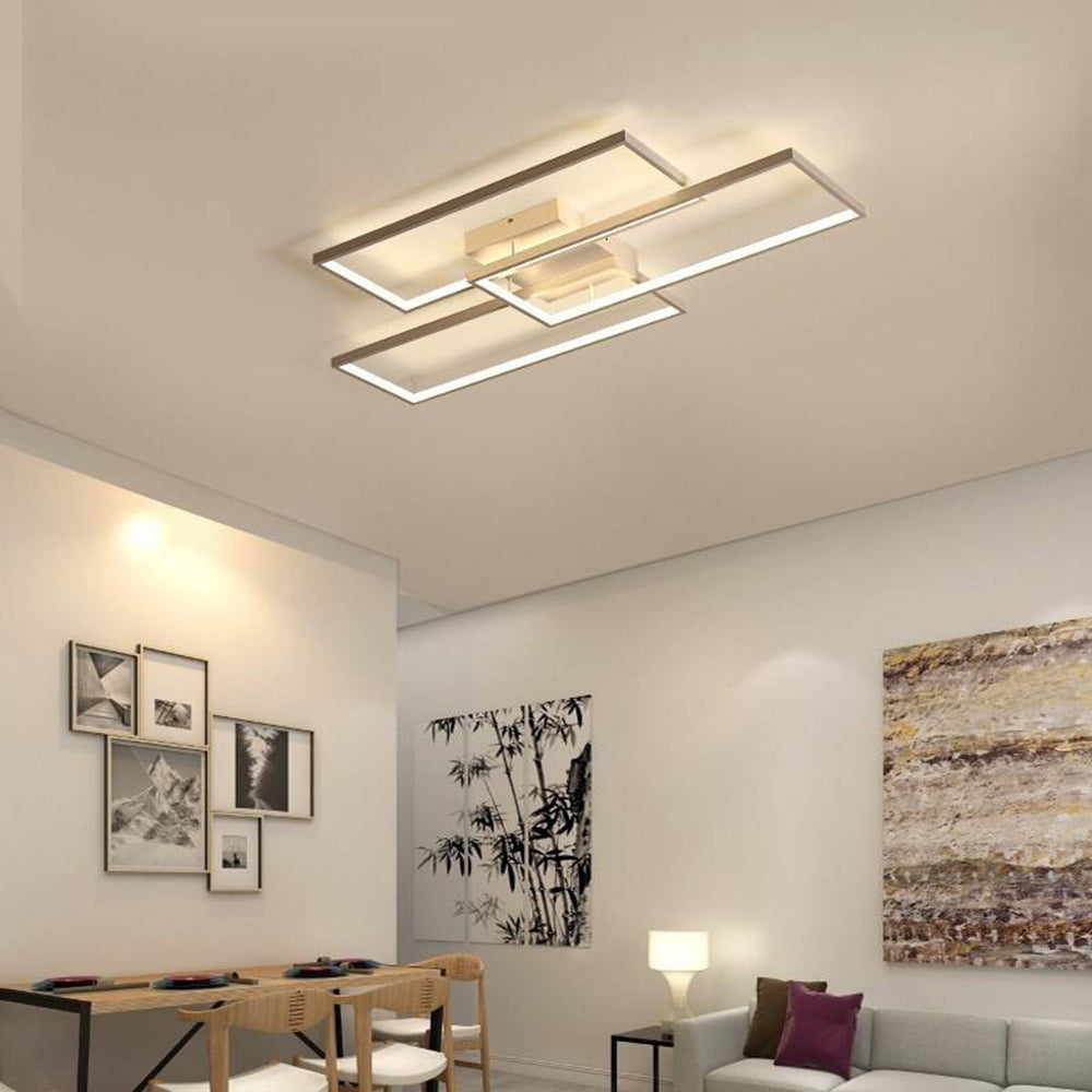 Arisha rektangulær loftslampe, 2 farver