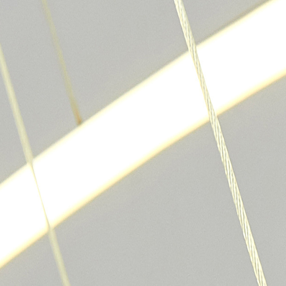 Arisha minimalistisk ringformad taklampa i metall, guld, vardagsrum