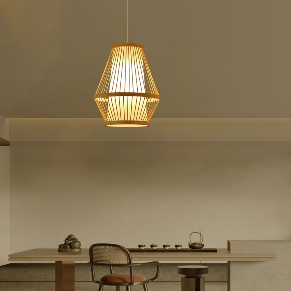 Muto Rattan Handmade Woven Bamboo Vintage Pendant Light