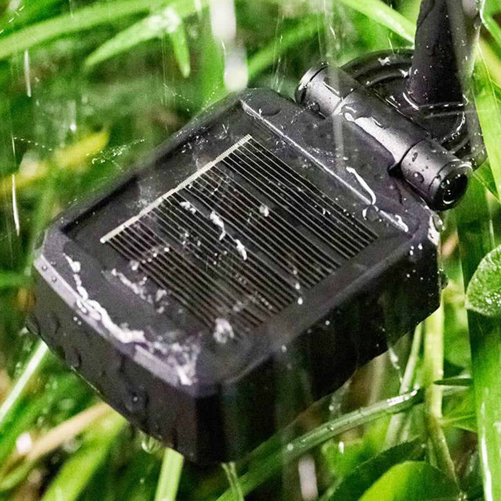 Ray modern elflugeformad utomhusdekoration med flera lamphållare och stolpbelysning i metall