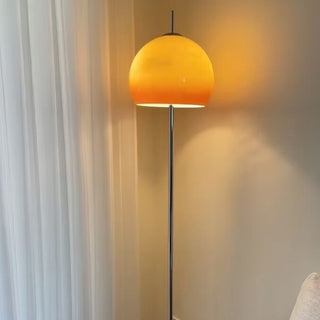 Salgado Modern Hög LED Lampskärm Golvlampa Orange Metall/Glas Vardagsrum/Sovrum