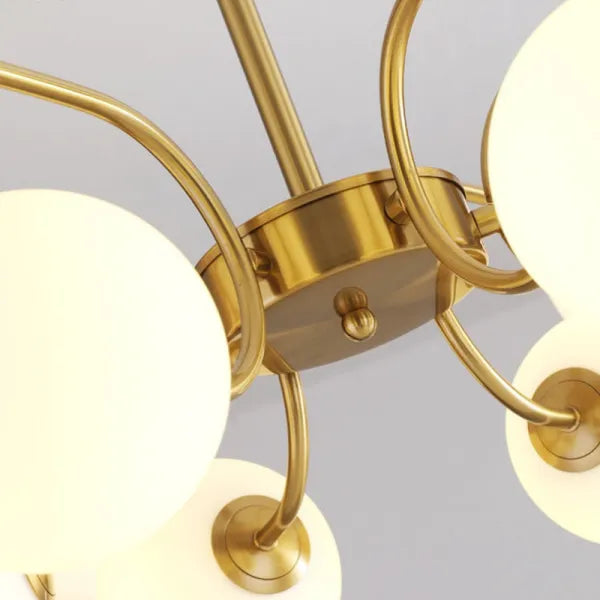 Valentina Modern LED-kattokruunu, kromi/kulta, olohuoneeseen/makuuhuoneeseen
