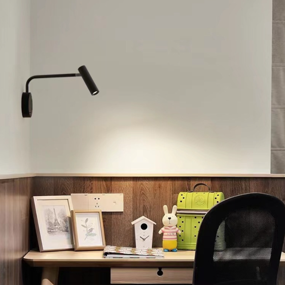 Arisha moderna vägglampor med svängarm, LED-spotlight för korridor