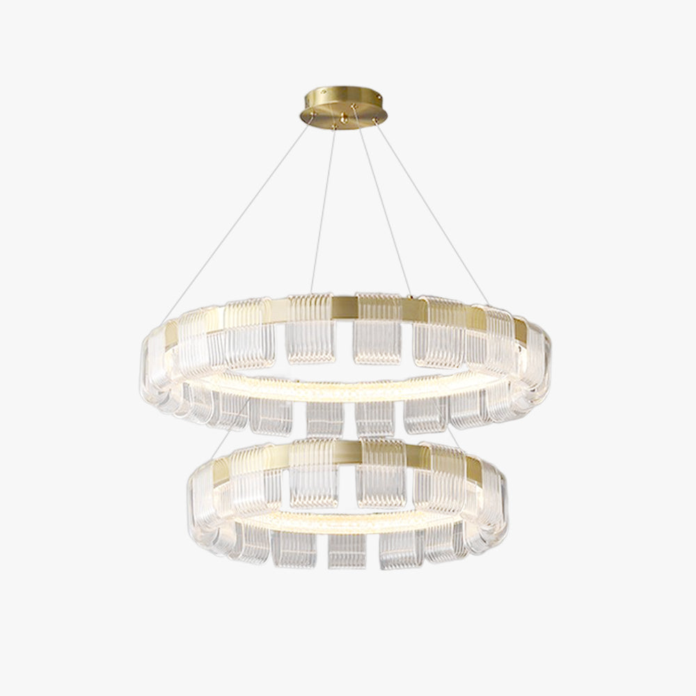 Arisha Modern Ring Pendant Light, White/Gold