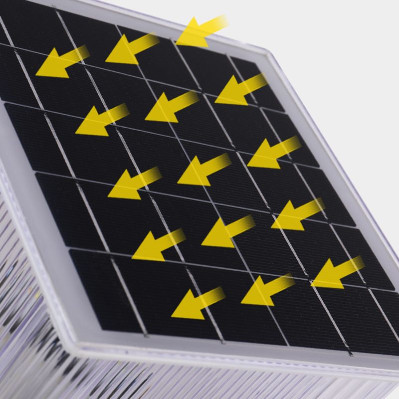 Ray nykyaikainen suorakulmainen metallinen LED-ulkovalaisin, musta
