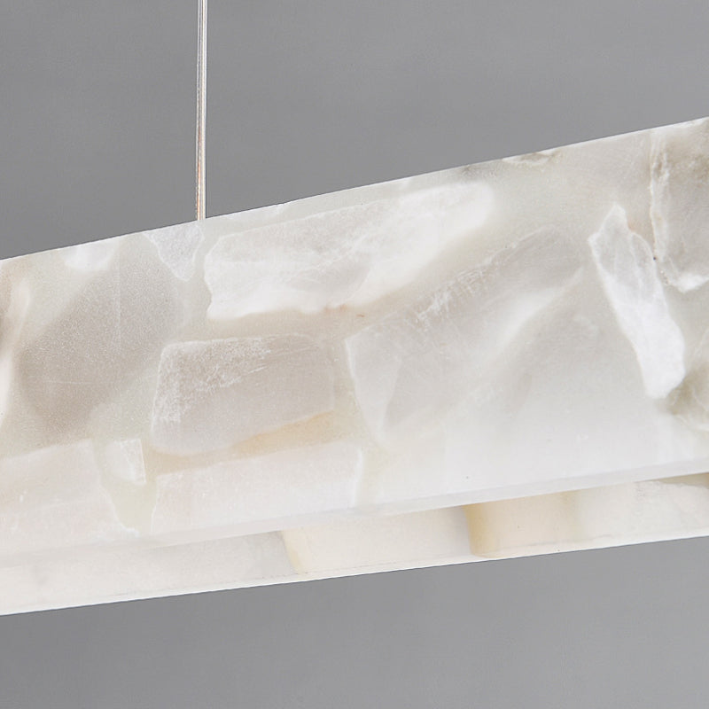 Arisha moderne LED-pendel i hvid marmor til spisestuen/baren