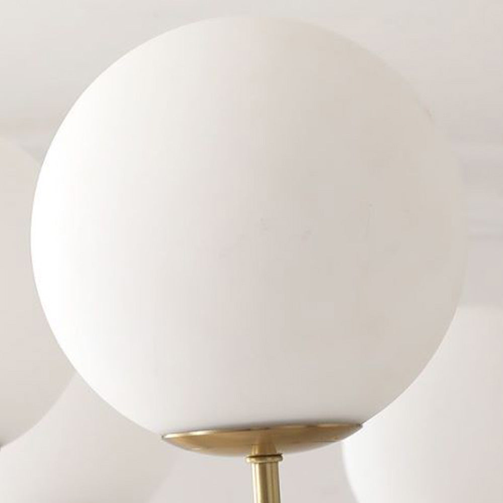 Valentina moderne kugleformet lysekrone med bobler, metal/glas, guld