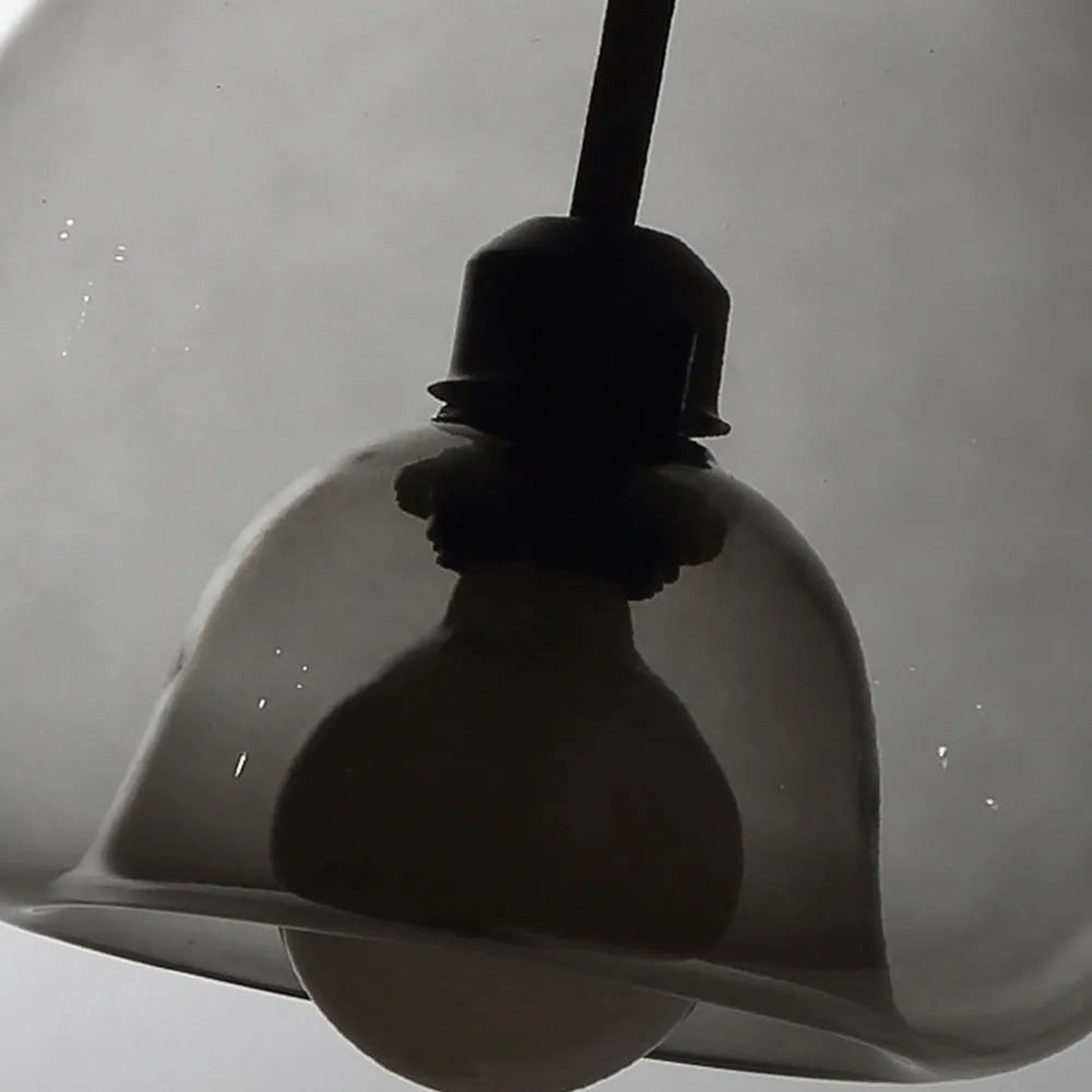 Norvia Pendant Light Globe Glass Amber/Smoky Grey