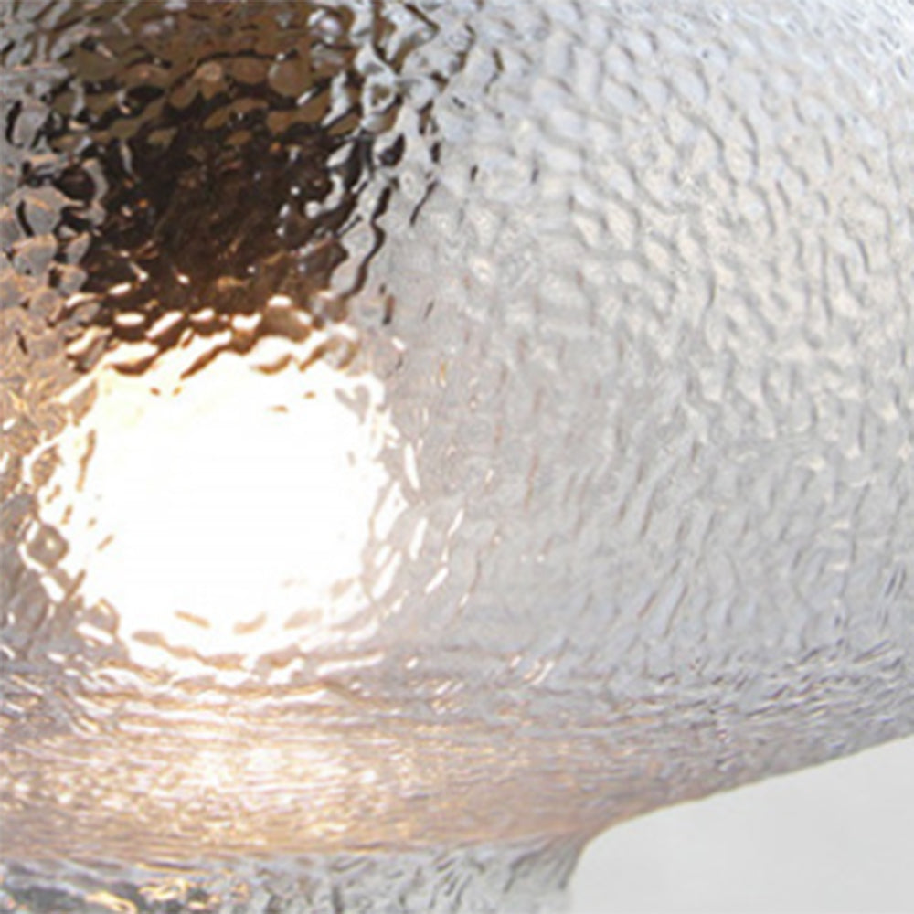 Valentina minimalistisk blåst pendellampa i frostat klart glas