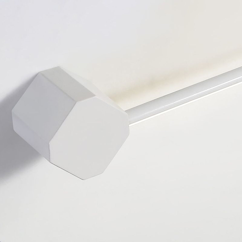 Arisha minimalistinen neliönmuotoinen lineaarinen metalliseinävalaisin, musta/valkoinen