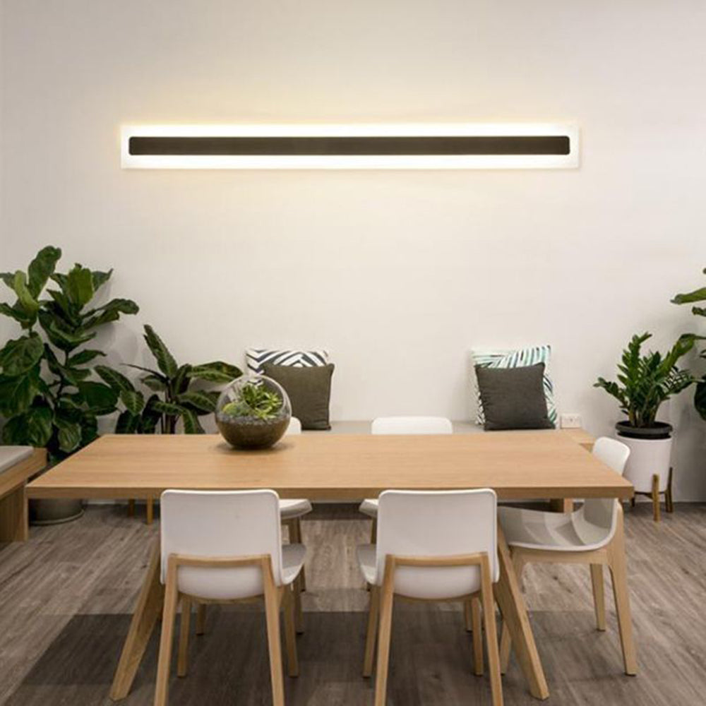 Arisha minimalistisk linjär lampa i metall/vägglampa, badrum