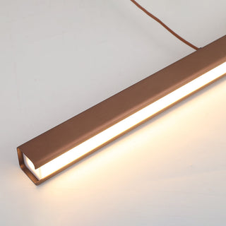 Edge Modern Design Linjär Metall LED Pendellampa Matsal