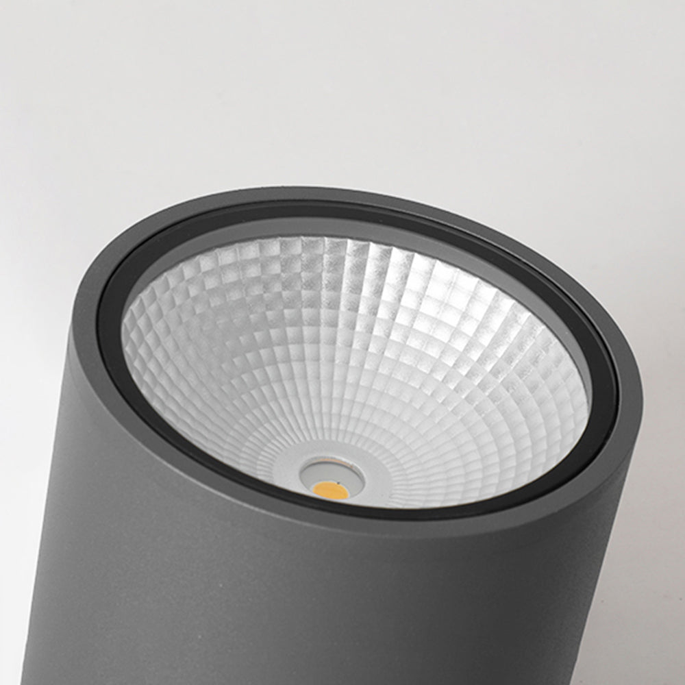 Ray modern svart cylindrisk utanpåliggande takspotlight