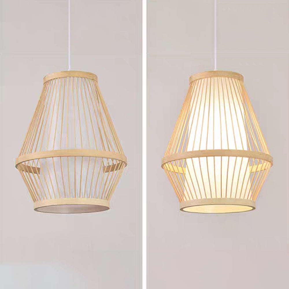 Muto Rattan Handmade Woven Bamboo Vintage Pendant Light