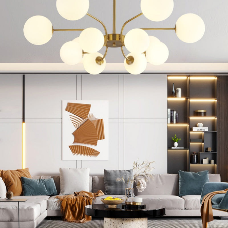 Valentina Modern LED-kattokruunu, kromi/kulta, olohuoneeseen/makuuhuoneeseen