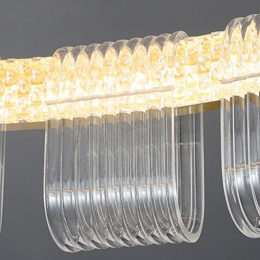 Arisha Modern Ring Pendant Light, White/Gold
