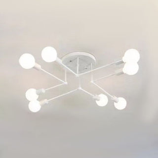 Valentina Industriell Metall Glas Taklampa Vardagsrum Sovrum