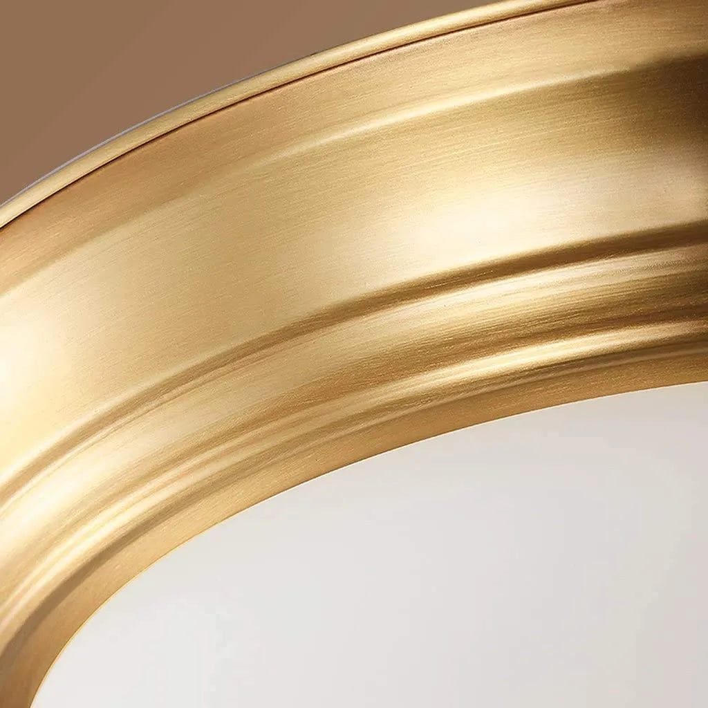 Arisha Flush Mount Ceiling Light  Brass Retro LED Living Room Bedroom