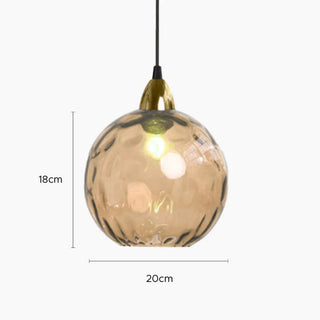 Hailie Färg Glas Pendellampa Klot Vardagsrum/Matsal/Sovrum