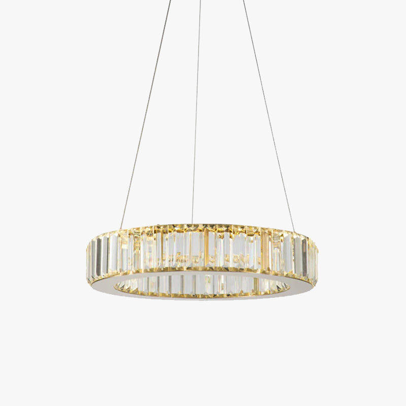 Kristy elegant rund kristallkrona, transparent