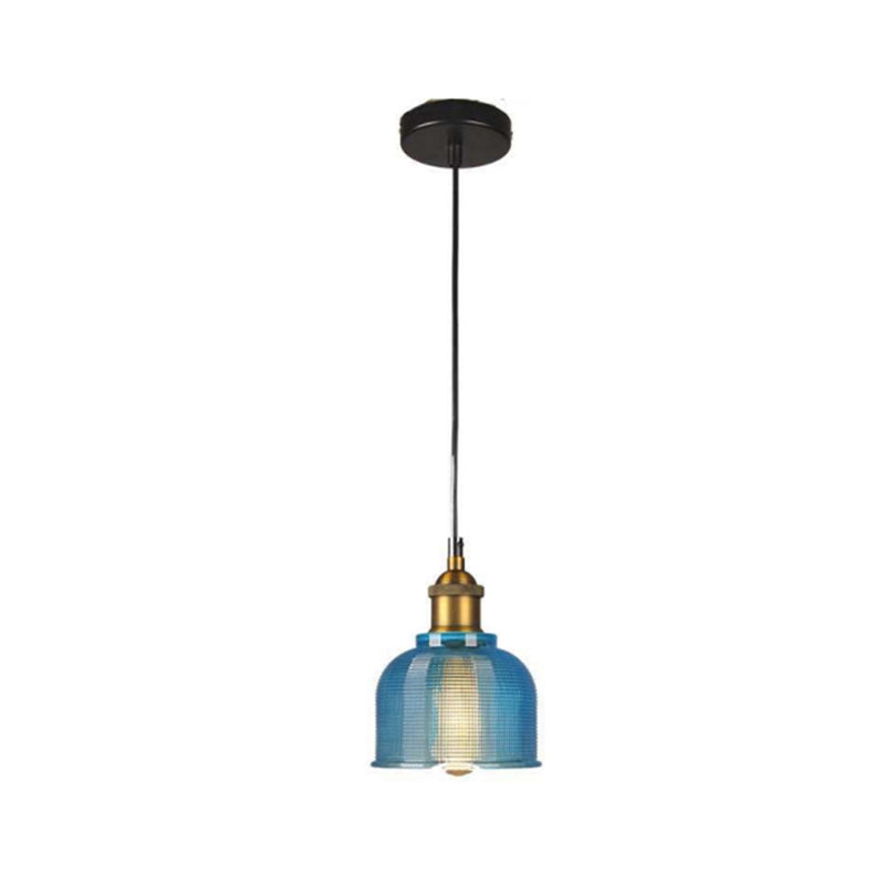 Valentina art deco-pendellamper i farvet glas