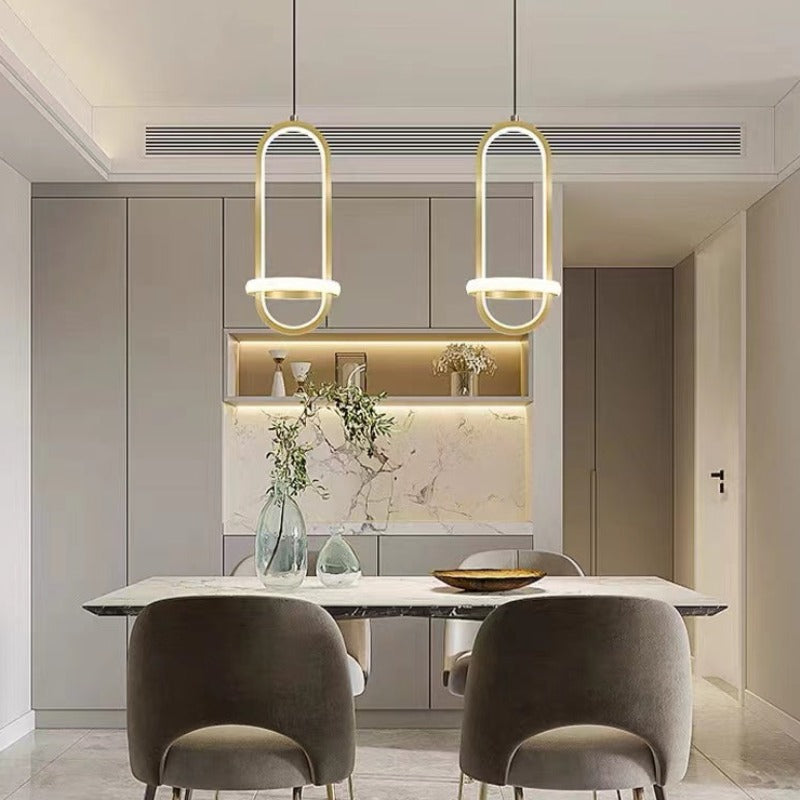 Arisha Modern Minimalist LED Ring Pendant Light Bedsides