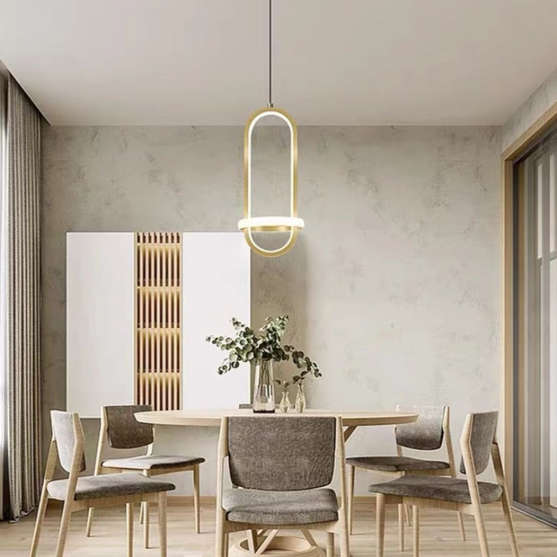 Arisha Modern Minimalist LED Ring Pendant Light Bedsides