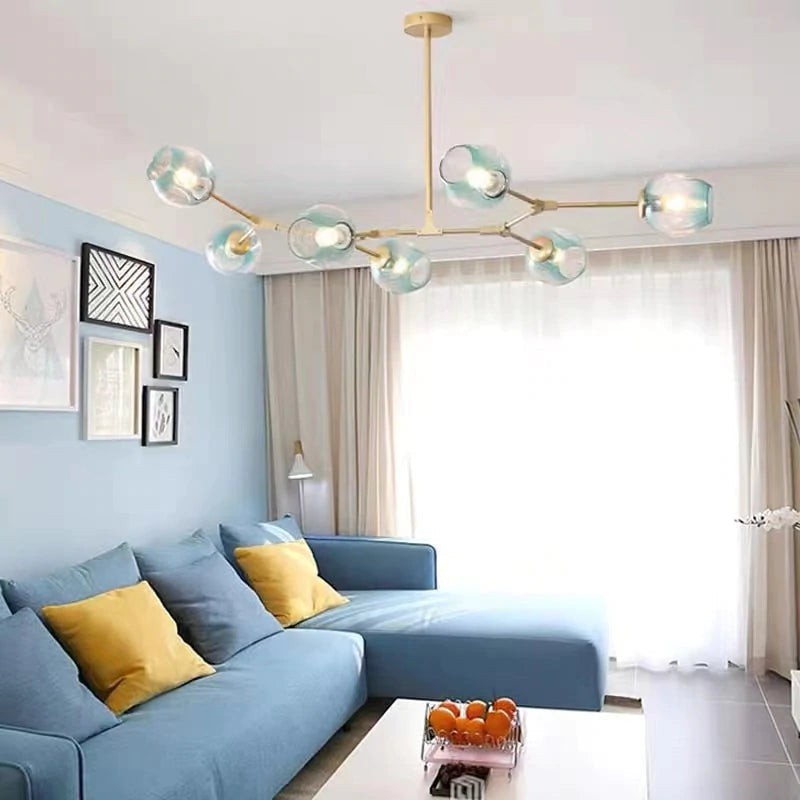 Zerin Nordic Modern Glass Pendant Light Clear Bubble