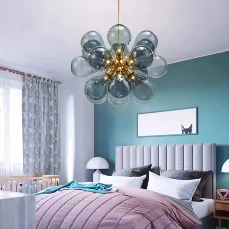 Valentina Chic Clustered Glass Bubble Pendant Light