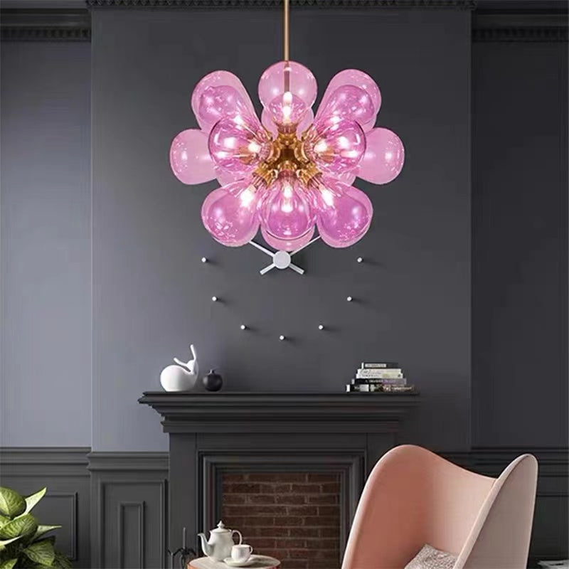 Valentina Chic Clustered Glass Bubble Pendant Light