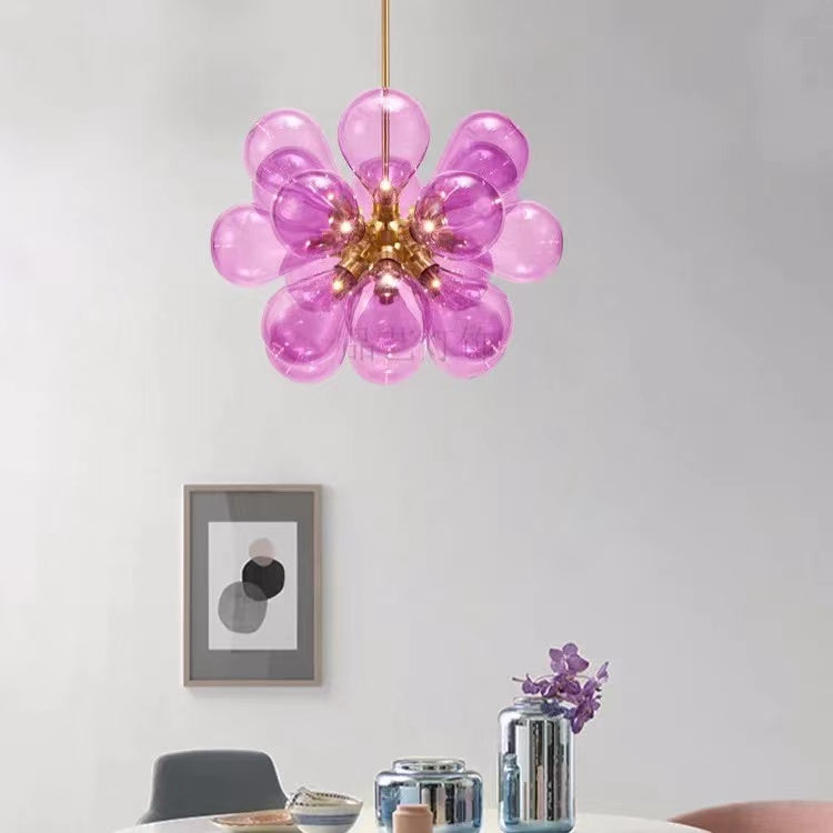 Valentina Chic Clustered Glass Bubble Pendant Light