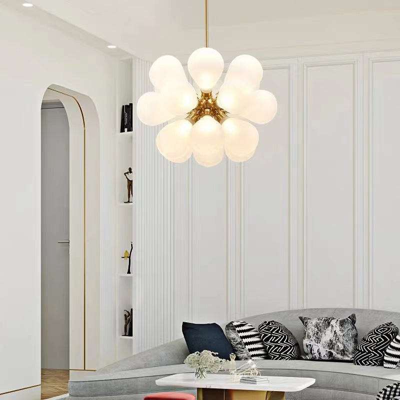 Valentina Chic Clustered Glass Bubble Pendant Light