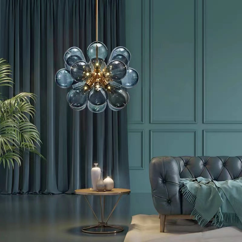 Valentina Chic Clustered Glass Bubble Pendant Light