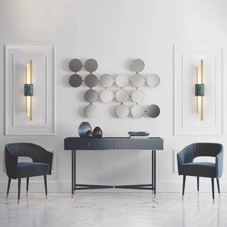 Alana Modern LED Vägglampa Metall/Marmor Svart/Guld/Grön Vardagsrum/Sovrum