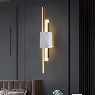 Alana Modern LED Vägglampa Metall/Marmor Svart/Guld/Grön Vardagsrum/Sovrum