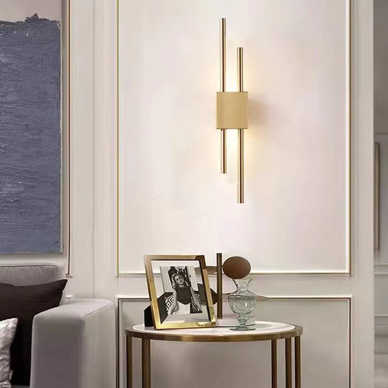 Arisha modern LED-vägglampa i metall/marmor