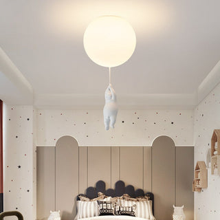 Fateh Design Ballong Björn LED-Armatur Vit Harts/Akryl Plafond