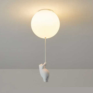 Fateh Design Ballong Björn LED-Armatur Vit Harts/Akryl Plafond