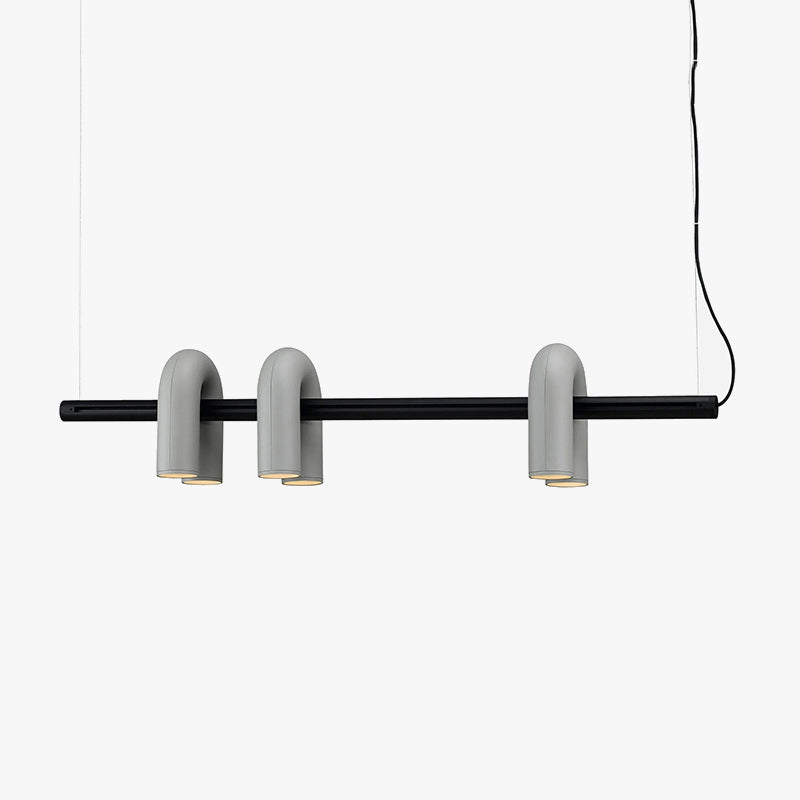 Arisha Modern Pendant Light Linear With 3 U-Shaped Light