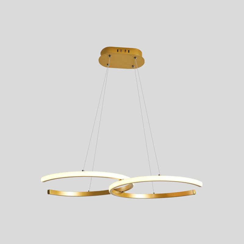 Arisha modern minimalistisk pendellampa, dubbel-C