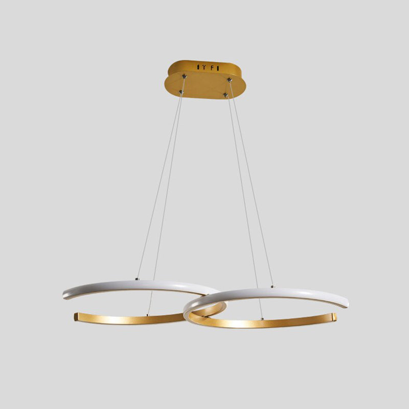 Arisha modern minimalistisk pendellampa, dubbel-C