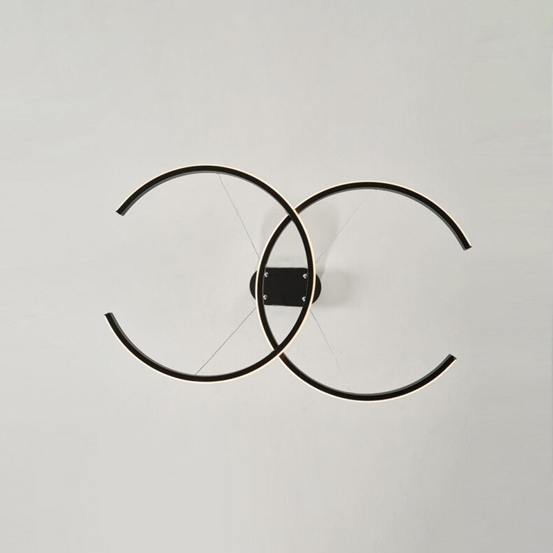 Arisha modern minimalistisk pendellampa, dubbel-C