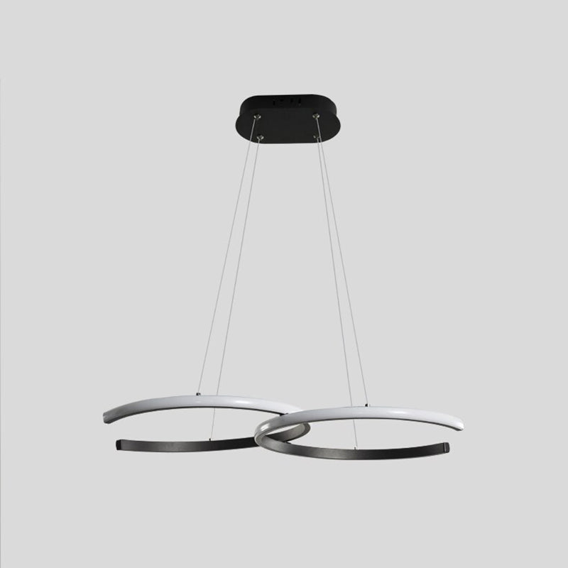Arisha modern minimalistisk pendellampa, dubbel-C