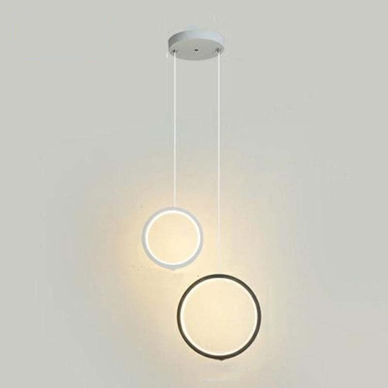 Kori modern svart/vit LED-pendellampa för vardagsrum