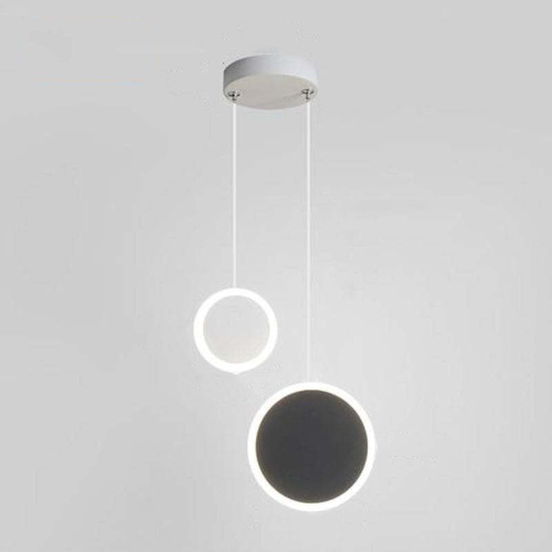 Kori modern svart/vit LED-pendellampa för vardagsrum