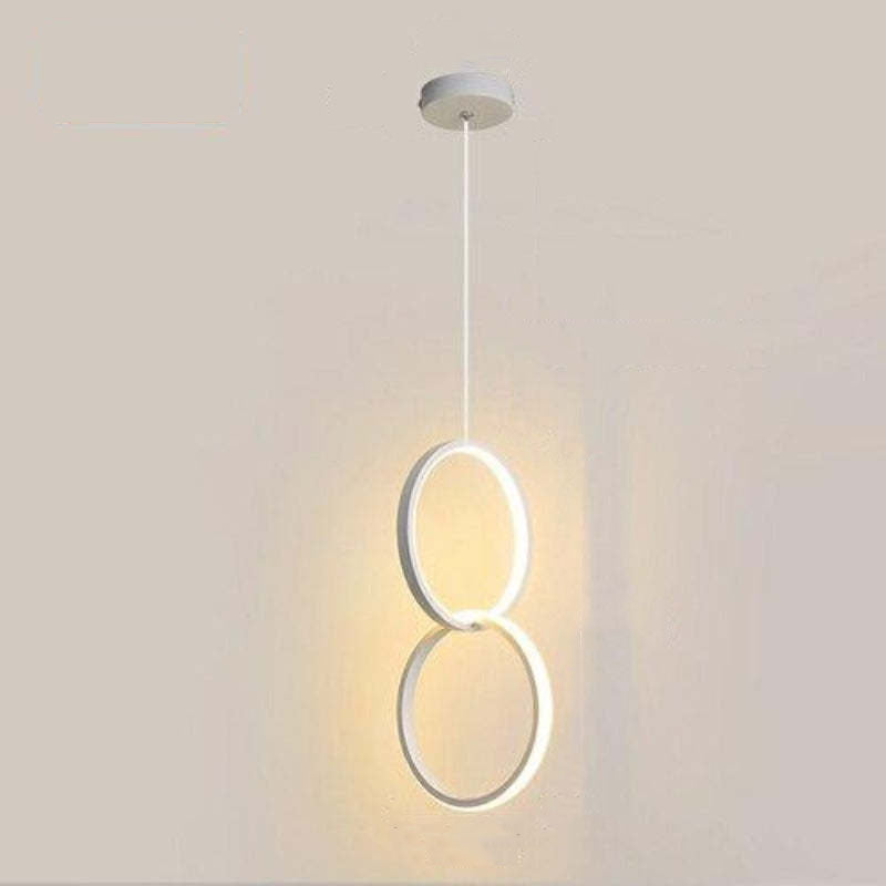 Kori modern svart/vit LED-pendellampa för vardagsrum
